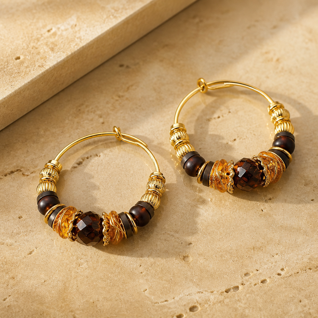 GAS BIJOUX - BOUCLES D'OREILLES CREOLES MINI - métal doré