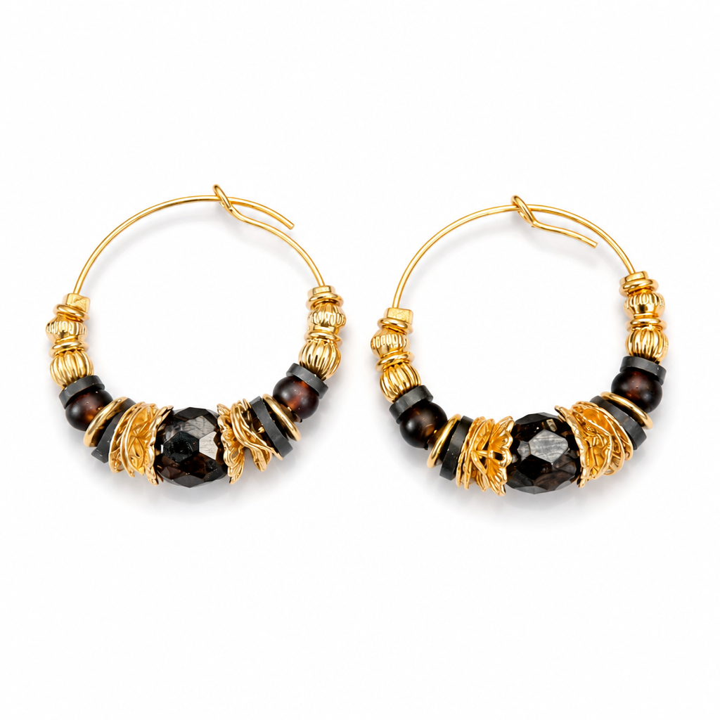 GAS BIJOUX - BOUCLES D'OREILLES CREOLES MINI - métal doré