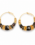 GAS BIJOUX - BOUCLES D'OREILLES CREOLES MINI - métal doré