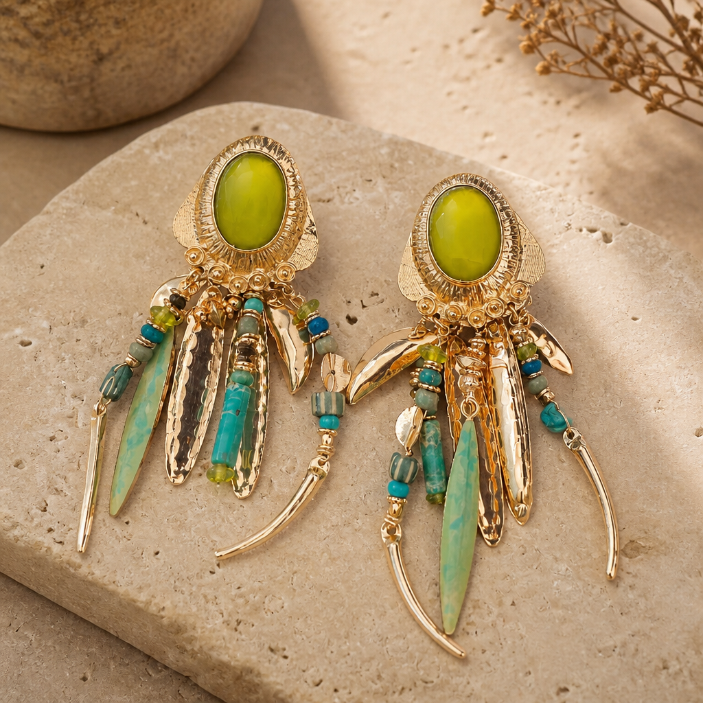 GAS BIJOUX - BOUCLES D'OREILLES BALANDRA - CLIPS - Métal doré