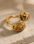 GAS BIJOUX - BAGUE DUALITY SCARAMOUCHE ÉMAIL - Métal doré