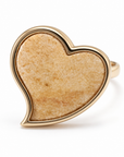 GAS BIJOUX - BAGUE MIRAGE COEUR - BOIS - Métal doré