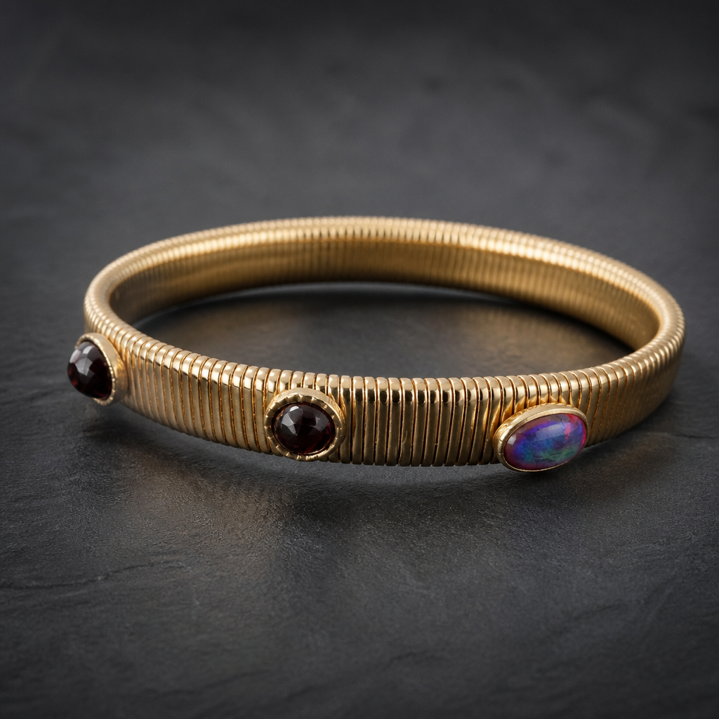 GAS BIJOUX - BRACELET SERTI PETIT MODELE - Métal doré - TAILLE 1