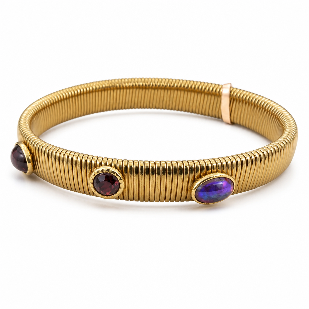 GAS BIJOUX - BRACELET SERTI PETIT MODELE - Métal doré - TAILLE 1