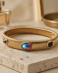 GAS BIJOUX - BRACELET SERTI PETIT MODELE - Métal doré - TAILLE 1