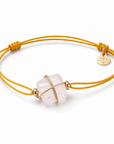 GAS BIJOUX - BRACELETS SQUARE MINIS LIENS DORÉ - 4 COULEURS