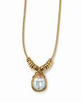 GAS BIJOUX - COLLIER BIA SCARAMOUCHE DORÉ - NACRE BLANCHE