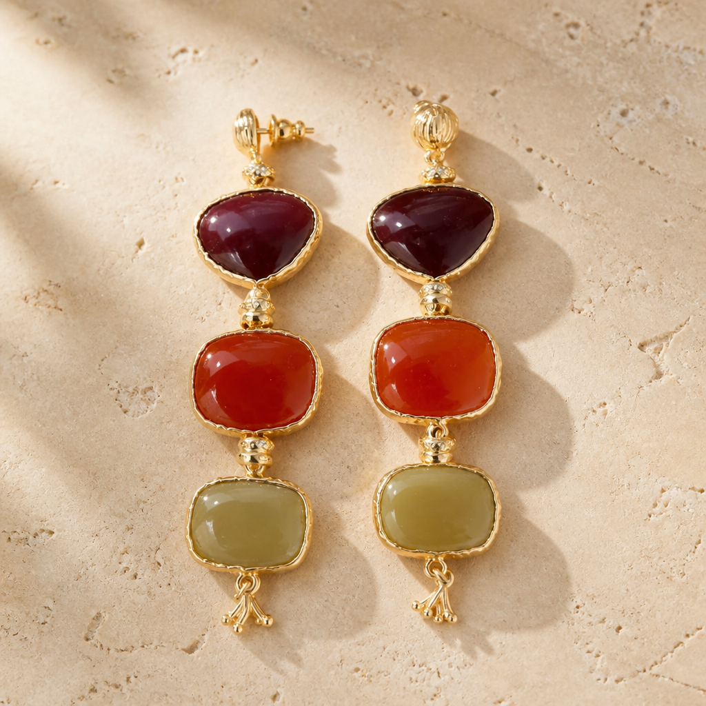 GAS BIJOUX - BOUCLES D'OREILLES SILENE DORÉES