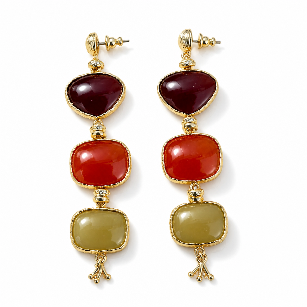 GAS BIJOUX - BOUCLES D'OREILLES SILENE DORÉES
