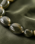 ZAG BIJOUX - COLLIER MAILLES OVALES ACÉTATE NOIR REFLETS VERTS - NEW MODEL HIVER 2026