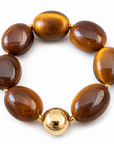 ZAG BIJOUX - BRACELET MAILLES OVALES ACÉTATE MARRON - NEW MODEL HIVER 2026