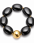 ZAG BIJOUX - BRACELET MAILLES OVALES ACÉTATE NOIR - NEW MODEL HIVER 2026