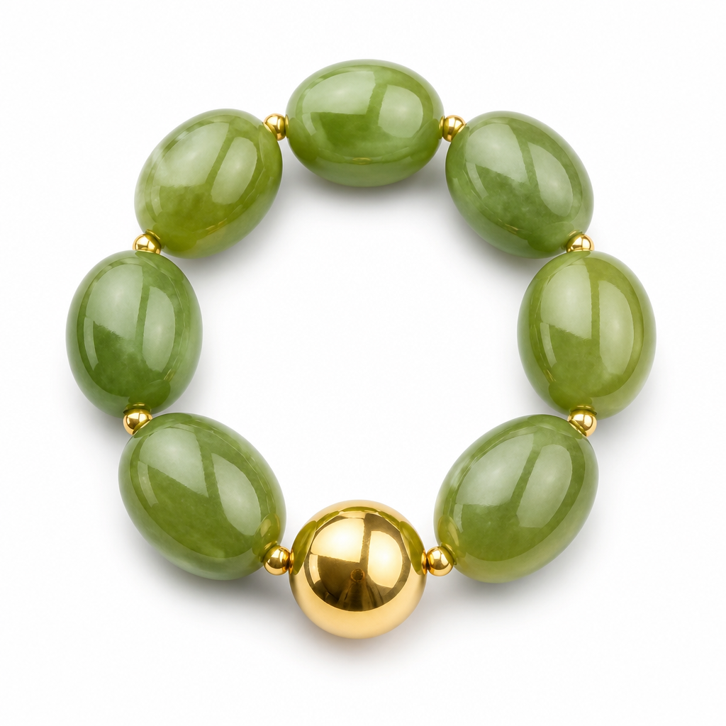 ZAG BIJOUX - BRACELET MAILLES OVALES ACÉTATE OLIVE - NEW MODEL HIVER 2026