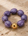 ZAG BIJOUX - BRACELET MAILLES OVALES ACÉTATE VIOLET - NEW MODEL HIVER 2026