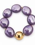 ZAG BIJOUX - BRACELET MAILLES OVALES ACÉTATE VIOLET - NEW MODEL HIVER 2026