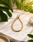ZAG BIJOUX - BOUCLES D'OREILLES FORME GOUTTES MARTELÉES DORÉES
