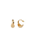 GAS BIJOUX - BOUCLES D'OREILLES ALMARA CREOLES moyen modèle doré à l'or fin