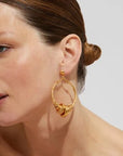 GAS BIJOUX - Boucles d'oreilles Maranzana dorées métal doré à l'or fin