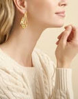 GAS BIJOUX - Boucles d'oreilles Jupi dorées à l'or fin