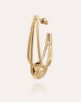 GAS BIJOUX - Boucles d'oreilles Jupi dorées à l'or fin
