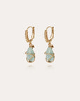 GAS BIJOUX - Boucles d'oreilles Tao rainbow dorées amazonite doré à l'or fin