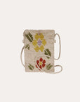 GAS BIJOUX - Sac pochette raphia beige