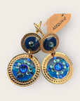 GAS BIJOUX - Boucles d'oreilles SEQUIN dorées à l'or fin -