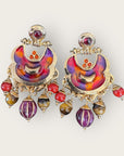 GAS BIJOUX - Boucles d'oreilles HAVANA petit modèle tiges droites dorées à l'or fin