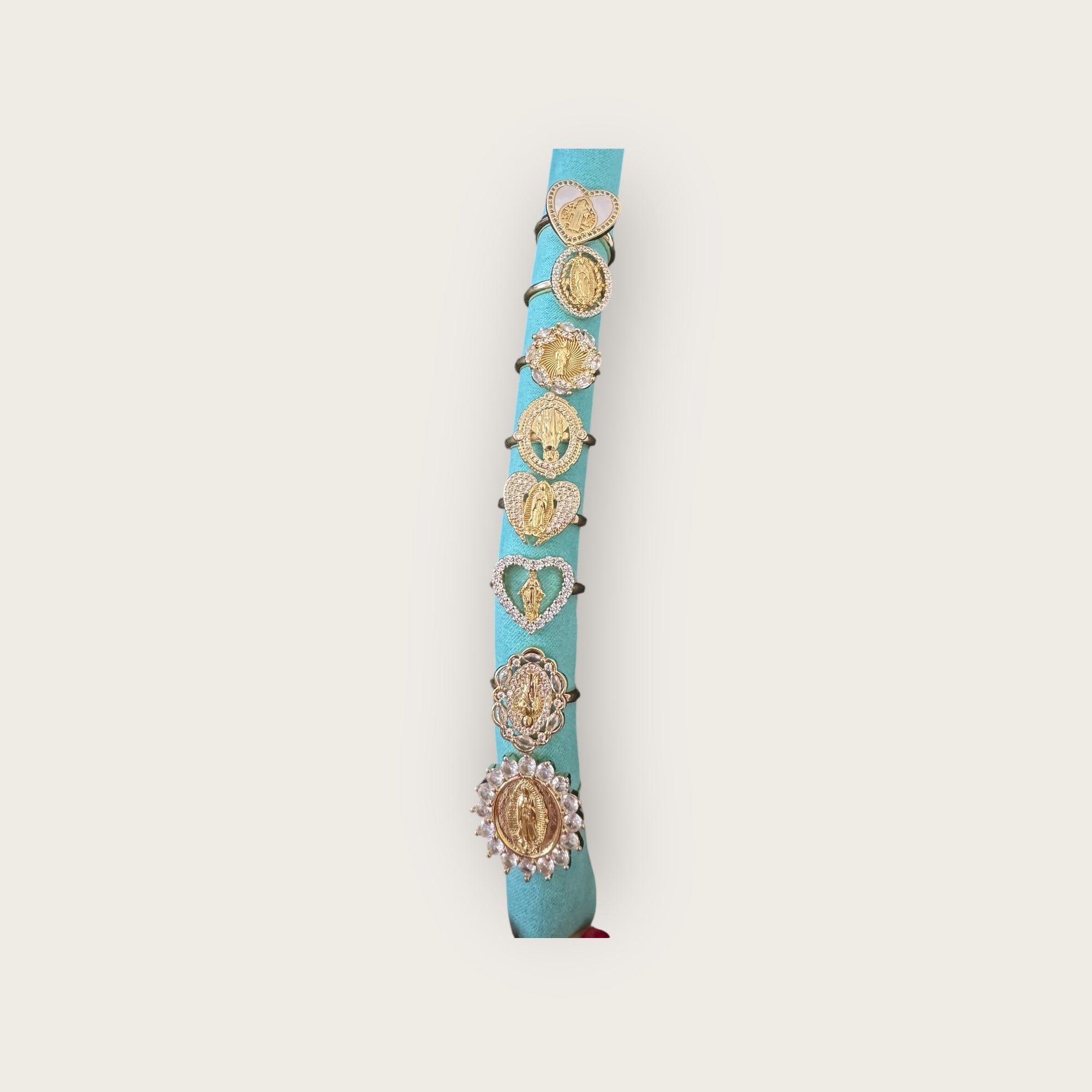 HYPNOCHIC - Bague MARIE cristal blanc ajustable - 8 modèles