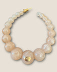 GAS BIJOUX - Boucles d'oreilles créoles Andy grand modèle dorées - Beige fonce