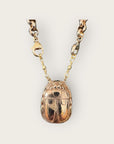 GAS BIJOUX - Collier BILLY avec pendentif SCARABEE DORÉ - RARE