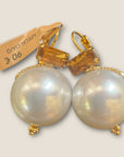 GAS BIJOUX - Boucles d'oreilles DECALCIA - Blanche et marron