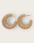 GAS BIJOUX - Boucles d’oreilles IZZIA grand modèle dorées à l’or fin - Mordoré