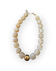 ZAG BIJOUX - Collier OEDIPE - beige marbré