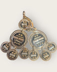 GAS BIJOUX - Boucles d'oreilles sequin dorées métal doré à l'or fin MOTIF RARE