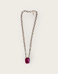 GAS BIJOUX - Collier BILLY doré à l’or fin - QUARTZ ROSE