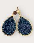 SANTIBE - Boucles d'oreilles MAXI YSE - Bleu marine - Préciser dormeuses ou clips
