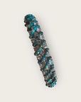 GAS BIJOUX - Bracelet IZILDA strass doré à l'or fin et turquoise