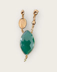 GAS BIJOUX - Collier BILLY avec pendentif en Agate verte
