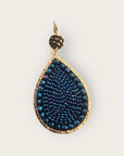 SANTIBE - Boucles d'oreilles MAXI YSE - Bleu marine - Préciser dormeuses ou clips