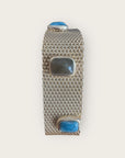 GAS BIJOUX - Bracelet TOTEM pierre grand modèle doré à l'or fin - Apatite et labradorite - Taille 2