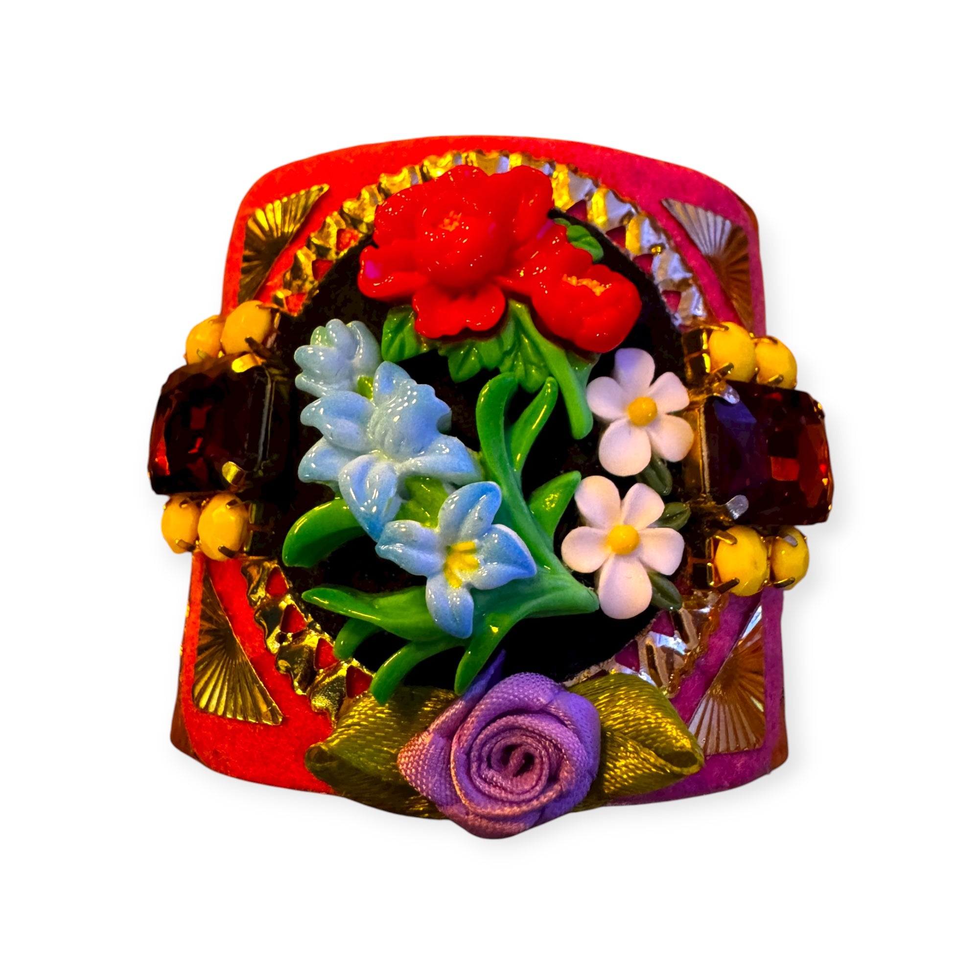 MOUCHKINE - Manchette ajourée - FLEURS