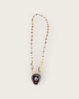 GAS BIJOUX - Collier BILLY avec pendentif en AMETHYSTE modèle RARE