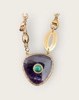GAS BIJOUX - Collier BILLY avec pendentif en AMETHYSTE modèle RARE