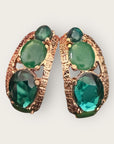 GAS BIJOUX - Boucles d'oreilles OREA - Couleur verte - NOUVEAU MODÈLE