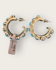 GAS BIJOUX - Boucles d'oreilles Parelie - Bleu