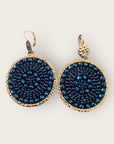 SANTIBE - Boucles d'oreilles SOLENE - Bleu marine - Préciser tiges droites ou clips