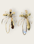 JORGINA - Boucles d'oreilles fleur, Maxi boucles
