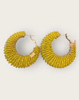 GAS BIJOUX - Boucles d’oreilles IZZIA grand modèle dorées à l’or fin - Jaune