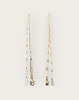 GAS BIJOUX - Collier SCAPULAIRE serti doré à l'or fin - Jaspe et labrodorite avec de la poudre d'or